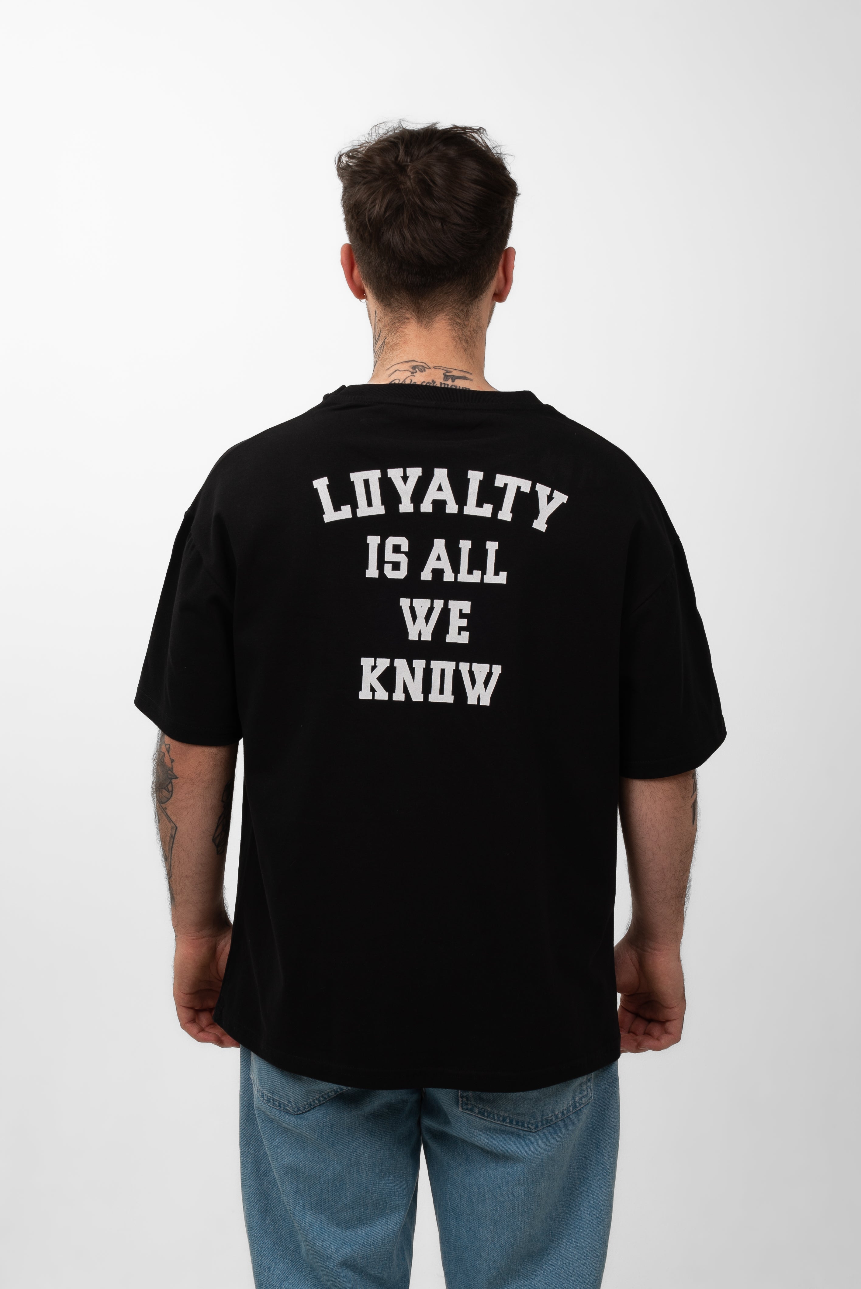 300g Oversized Tee ''Loyalty is all we know'' Schwarz