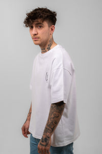 300g Oversized Tee ''Loyalty is all we know'' Weiß